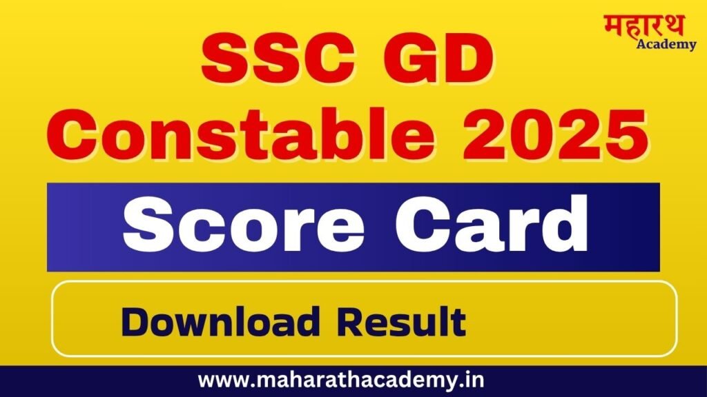 SSC GD Constable Score Card 2025 Download 1 fgf SSC GD Constable Score Card 2025 Download