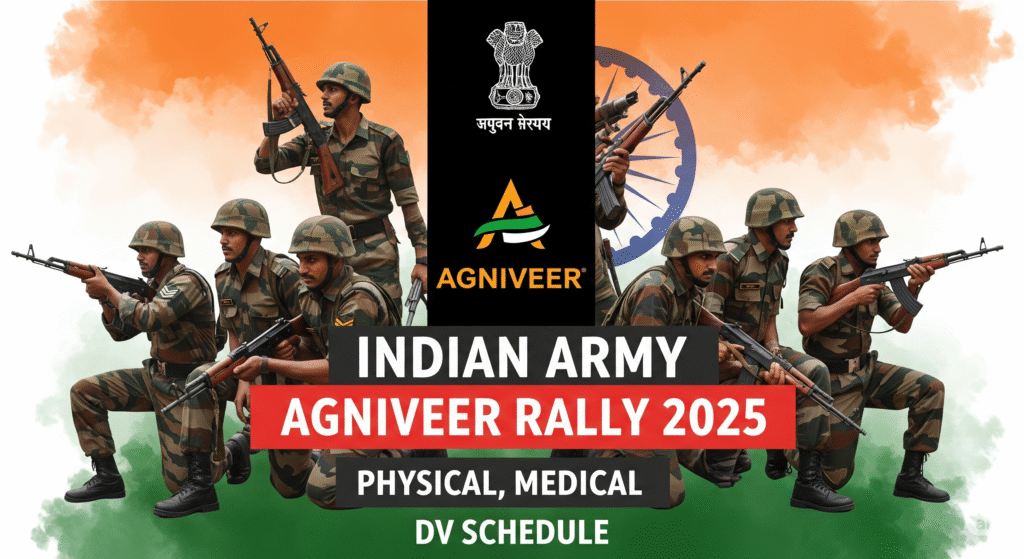 1753757746114 Indian Army Agniveer Rally Physical Medical DV Schedule 2025 