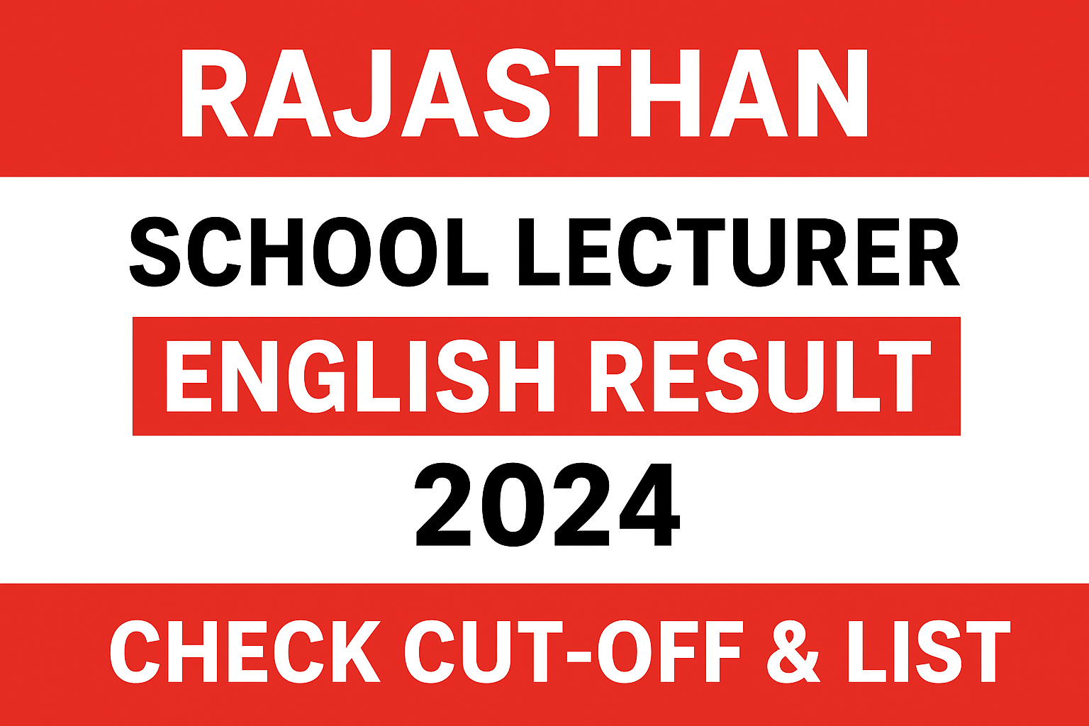 Rajasthan School Lecturer Recruitment 2024 English Result Declared – Check Cut-Off & Provisional List 1 DFSD Rajasthan School Lecturer Recruitment 2024 English Result Declared – Check Cut-Off & Provisional List