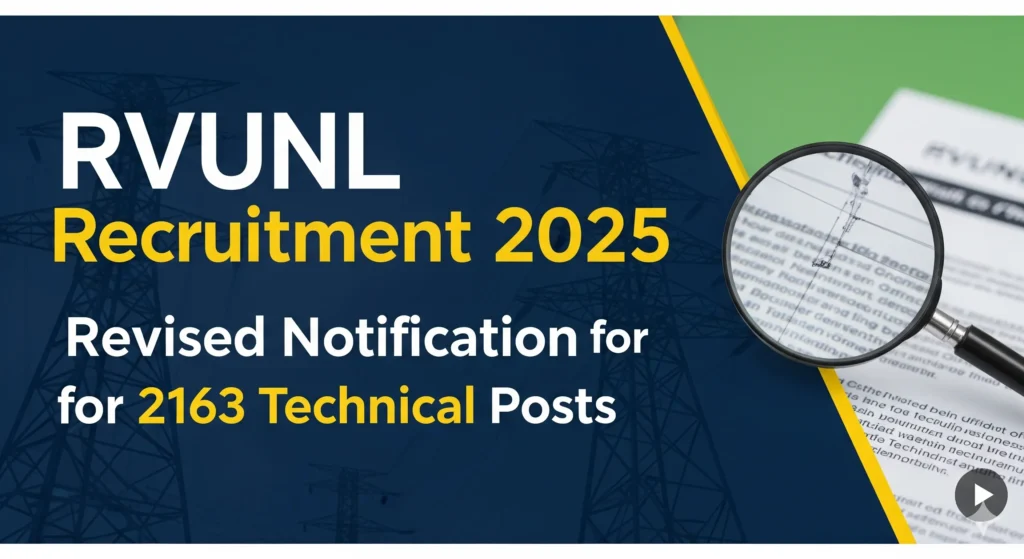 FSSG RVUNL Recruitment 2025: Revised Notification for 2163 Technical Posts