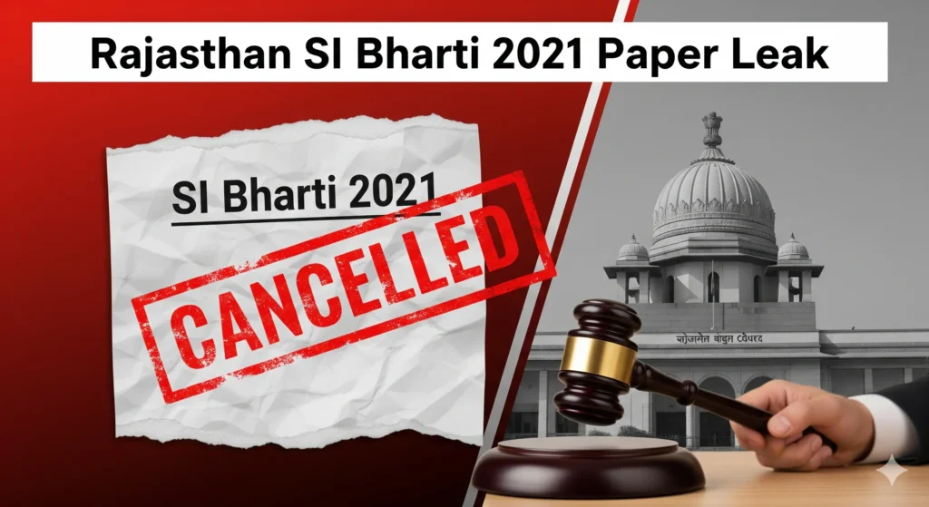Gemini Generated Image dwxbsxdwxbsxdwxb Rajasthan SI Bharti 2021 Paper Leak: हाईकोर्ट ने भर्ती परीक्षा को किया रद्द