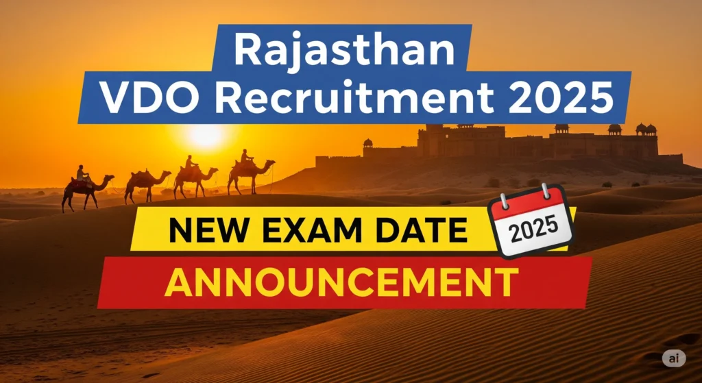 Rajasthan VDO Recruitment 2025: New Exam Date Announced 1 JFJH Rajasthan VDO Recruitment 2025: New Exam Date Announced
