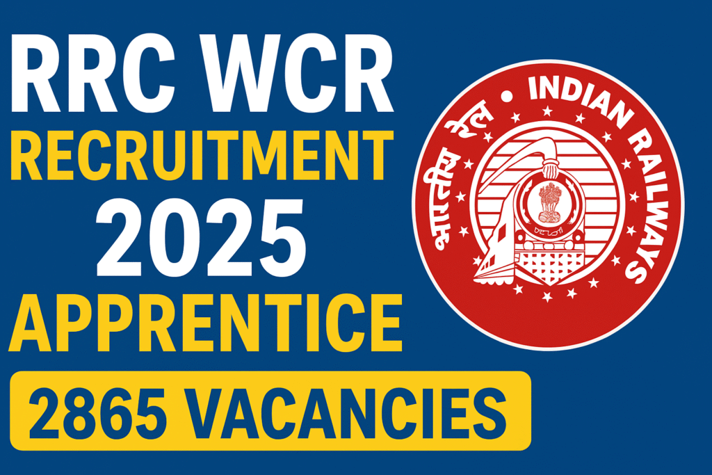 RRC WCR Recruitment 2025 – Apply Online for 2865 Apprentice Vacancies 1 RRC WCR Apprentice Recruitment 2025 RRC WCR Recruitment 2025 – Apply Online for 2865 Apprentice Vacancies