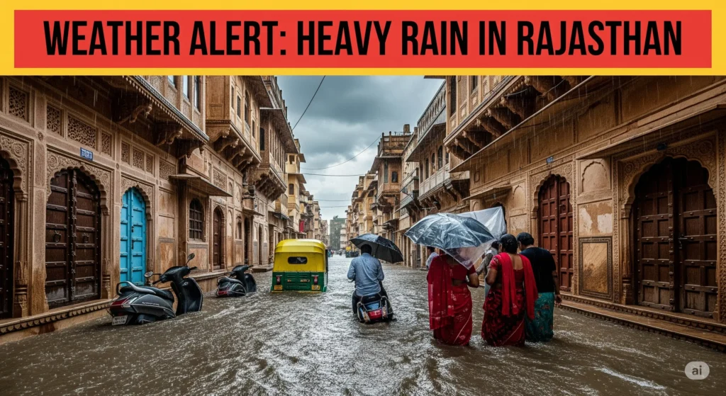SDVS Rajasthan Weather Alert: Heavy Rain Forecast from 24 August, IMD Issues Warning