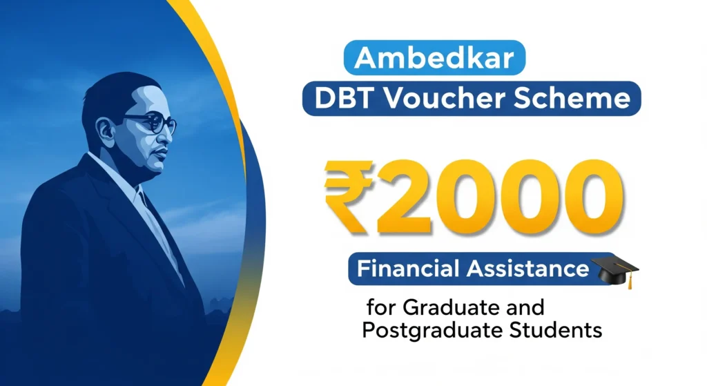 jfdhg Ambedkar DBT Voucher Scheme: ₹2000 Financial Assistance for Graduate and Postgraduate Students