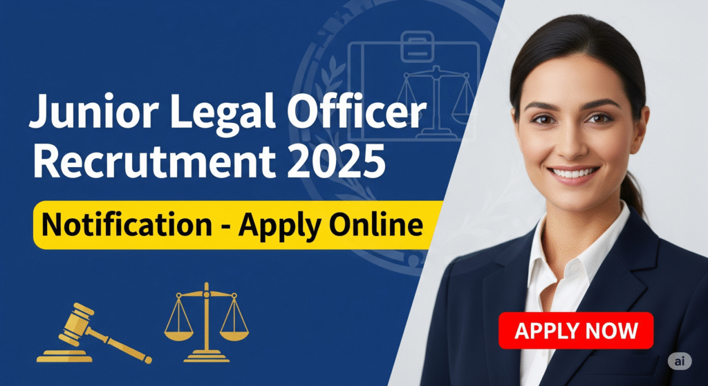 Junior Legal Officer Recruitment 2025 Notification – Apply Online 1 jlor Junior Legal Officer Recruitment 2025 Notification – Apply Online