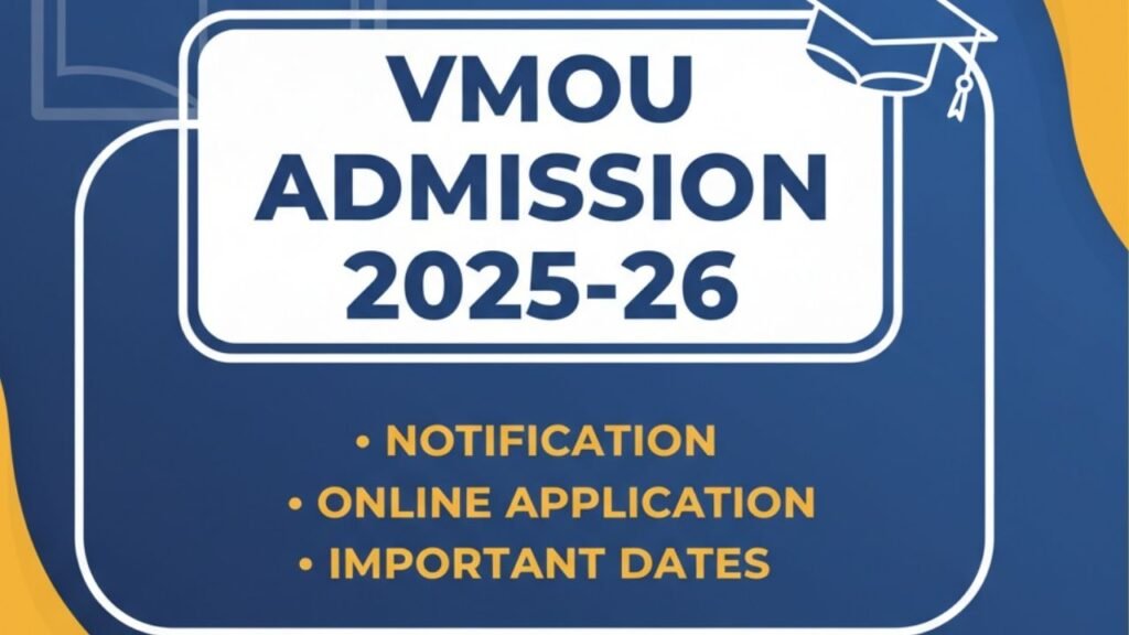 FDHF VMOU Admission 2025-26: Short Notification, Online Application, Important Dates