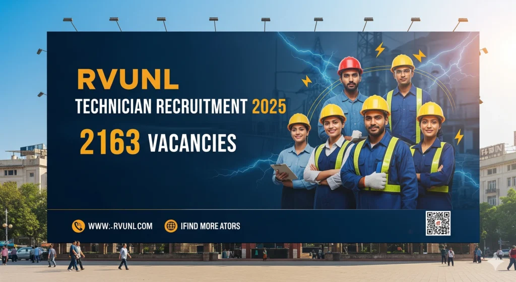 GD RVUNL Technician Recruitment 2025 Notification Out, Apply Online for 2163 Vacancies