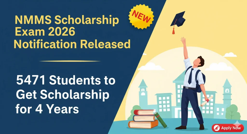 GFH NMMS Scholarship Exam 2026 Notification Released – 5471 Students to Get Scholarship for 4 Years