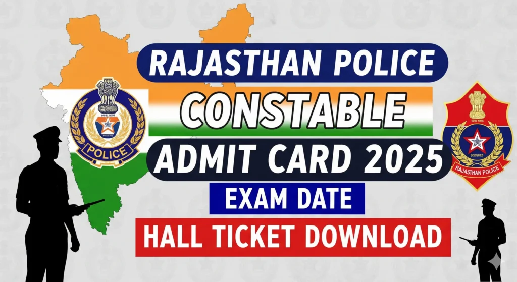 sfd Rajasthan Police Constable Admit Card 2025, Exam Date, Hall Ticket Download