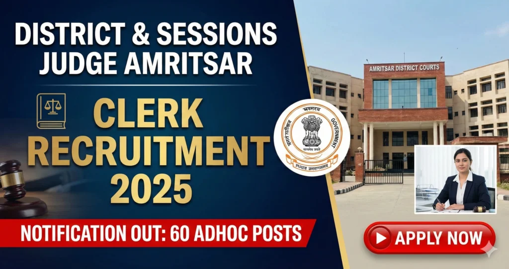 District & Sessions Judge Amritsar Clerk Recruitment 2025: Notification Out for 60 Adhoc Posts 1 Gemini Generated Image 29rdup29rdup29rd District & Sessions Judge Amritsar Clerk Recruitment 2025: Notification Out for 60 Adhoc Posts