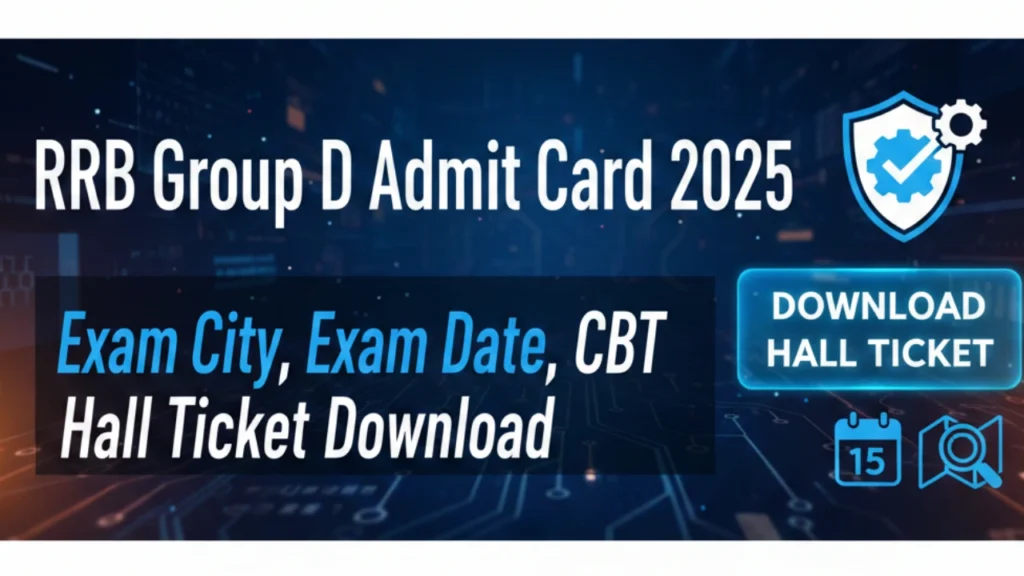 dsgsdf RRB Group D Admit Card 2025: Exam City, Exam Date, CBT Hall Ticket Download