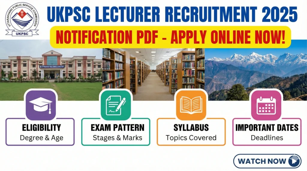 Gemini Generated Image 7xlrem7xlrem7xlr UKPSC Lecturer Recruitment 2025 Notification PDF – Apply Online, Eligibility, Exam Pattern & Syllabus