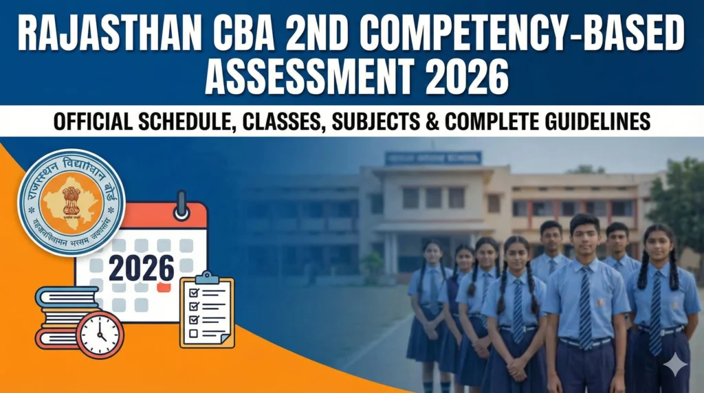 Rajasthan CBA 2nd Competency-Based Assessment 2026: Official Schedule, Classes, Subjects & Complete Guidelines 1 Gemini Generated Image dqroy2dqroy2dqro Rajasthan CBA 2nd Competency-Based Assessment 2026: Official Schedule, Classes, Subjects & Complete Guidelines