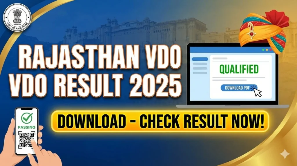 Gemini Generated Image ze3clmze3clmze3c Rajasthan VDO Result 2025 Download – Check Village Development Officer Result PDF