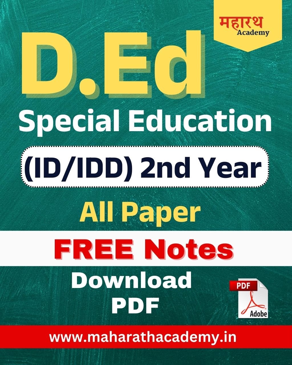 D.Ed Special Education 2nd Year Education News
