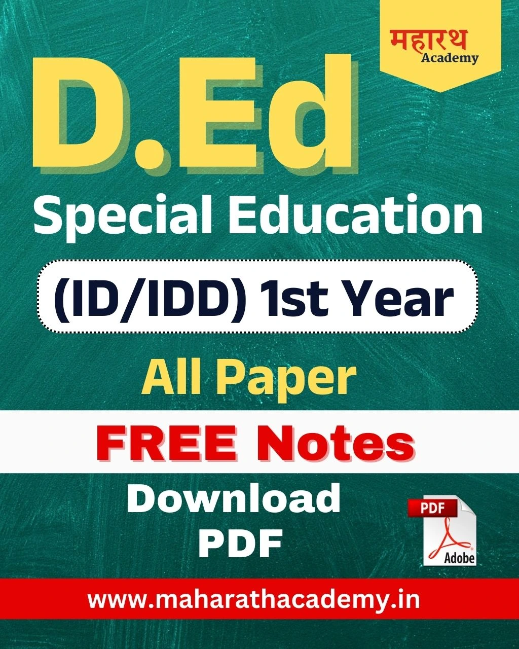 D.Ed Special Education Notes Education News
