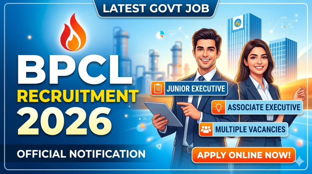 BPCL BPCL Recruitment 2026 Notification – Apply Online for Junior Executive & Associate Executive Vacancies