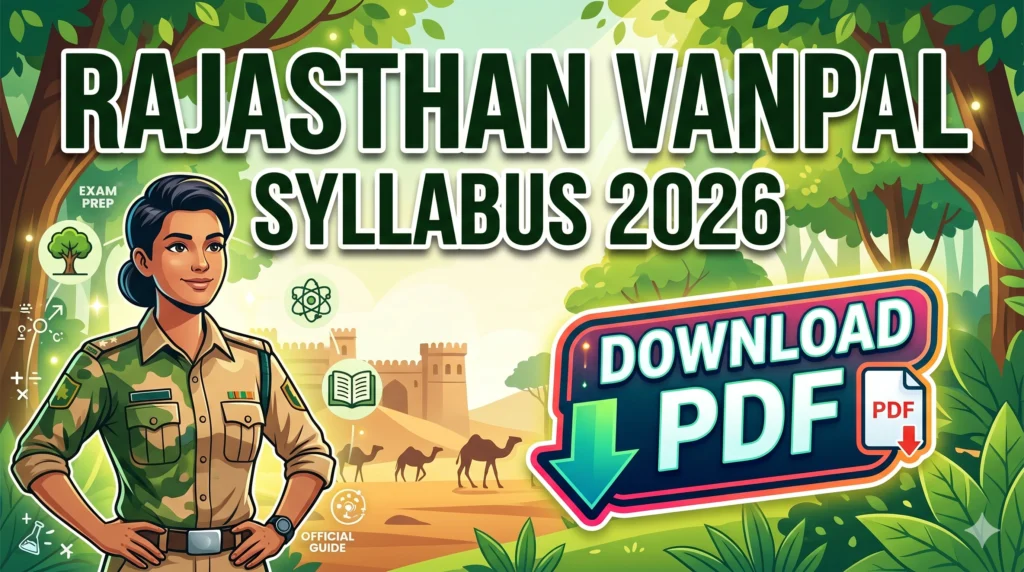 Rajasthan Vanpal Syllabus 2026 Download Pdf Rajasthan Vanpal Syllabus 2026 - Download Pdf