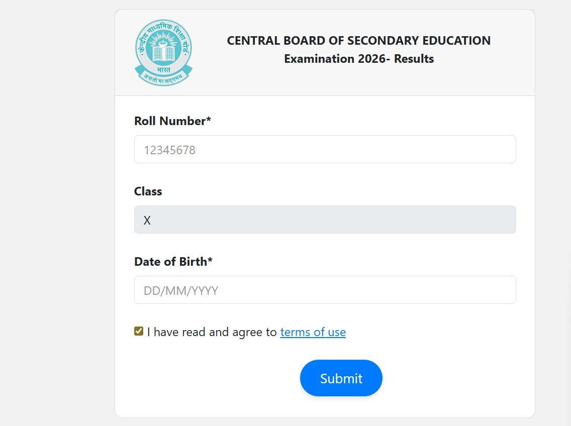 CBSE 10th Result 2026 Declared – Check Class 10 Result Online via ...