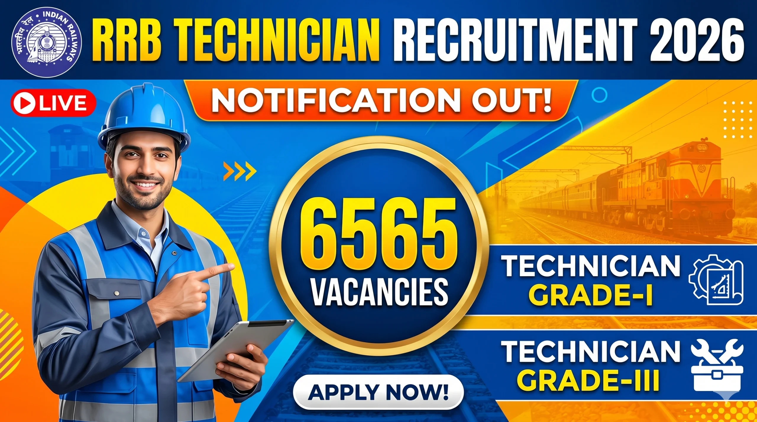 RRB Technician Recruitment 2026 Railway Technician Vacancy 2026 scaled Latest Job