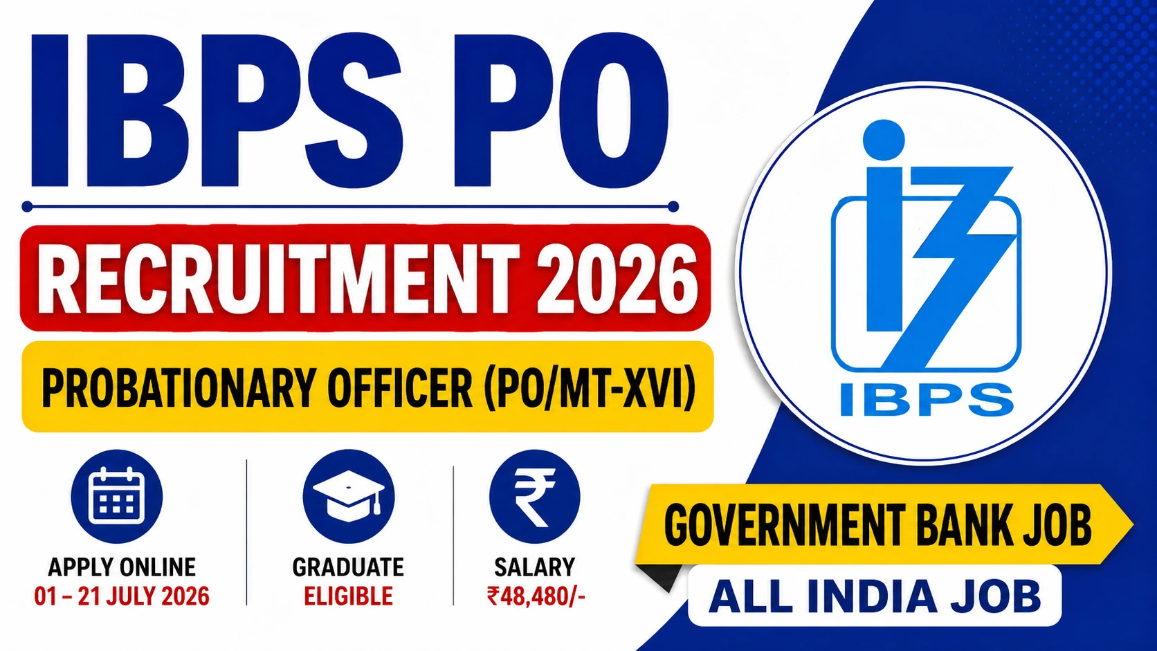 IBPS PO Recruitment 2026 Notification Out – Apply Online Latest Job