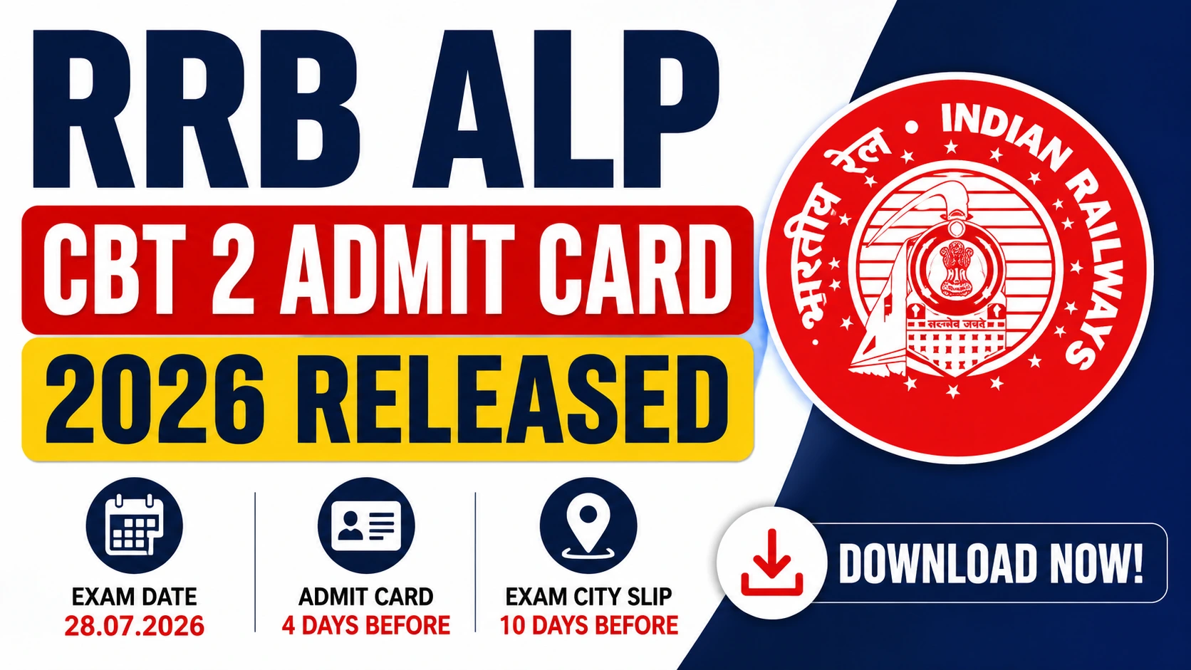 RRB ALP CBT 2 Admit Card Admit Card