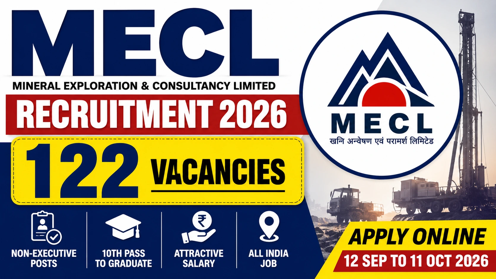 MECL Non Executive Recruitment 2026 Latest Job