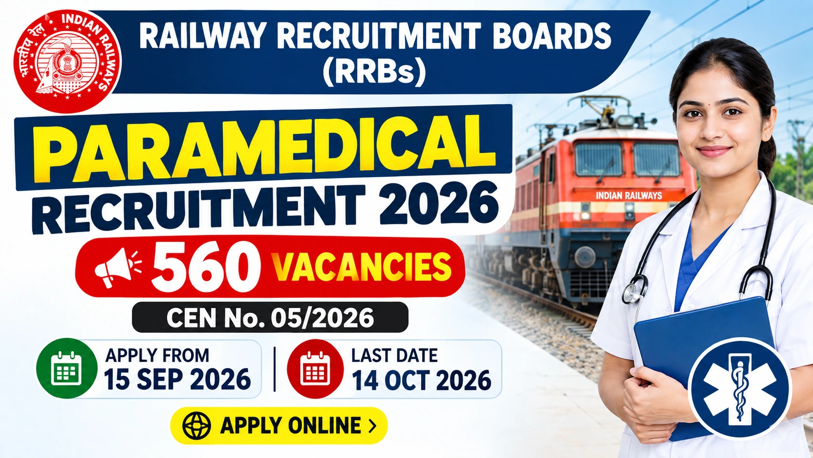 RRB Paramedical Recruitment 2026 Latest Job