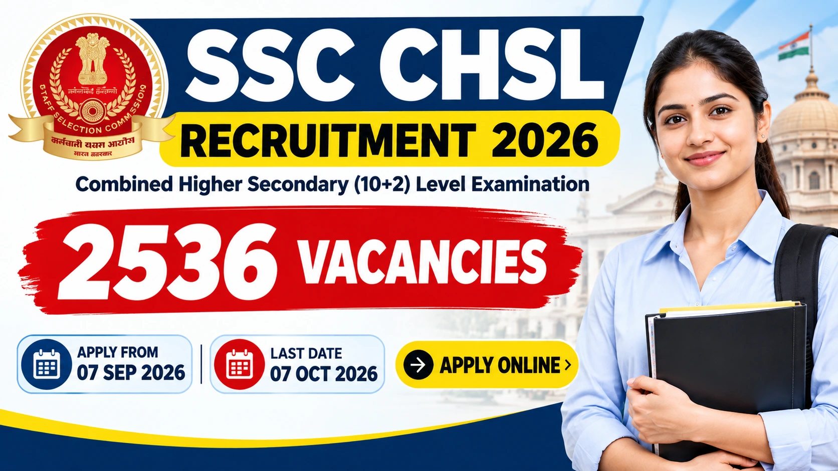 SSC CHSL Recruitment 2026 Latest Job